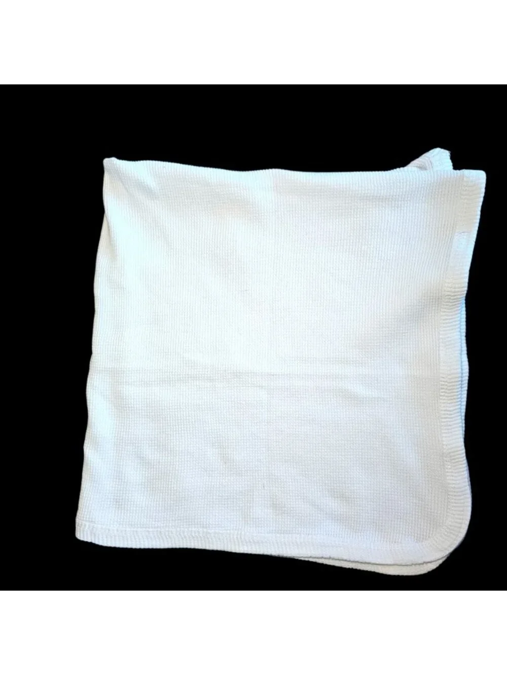 White‎ Baby Blanket Waffle Weave Thermal Classic Cotton Unisex